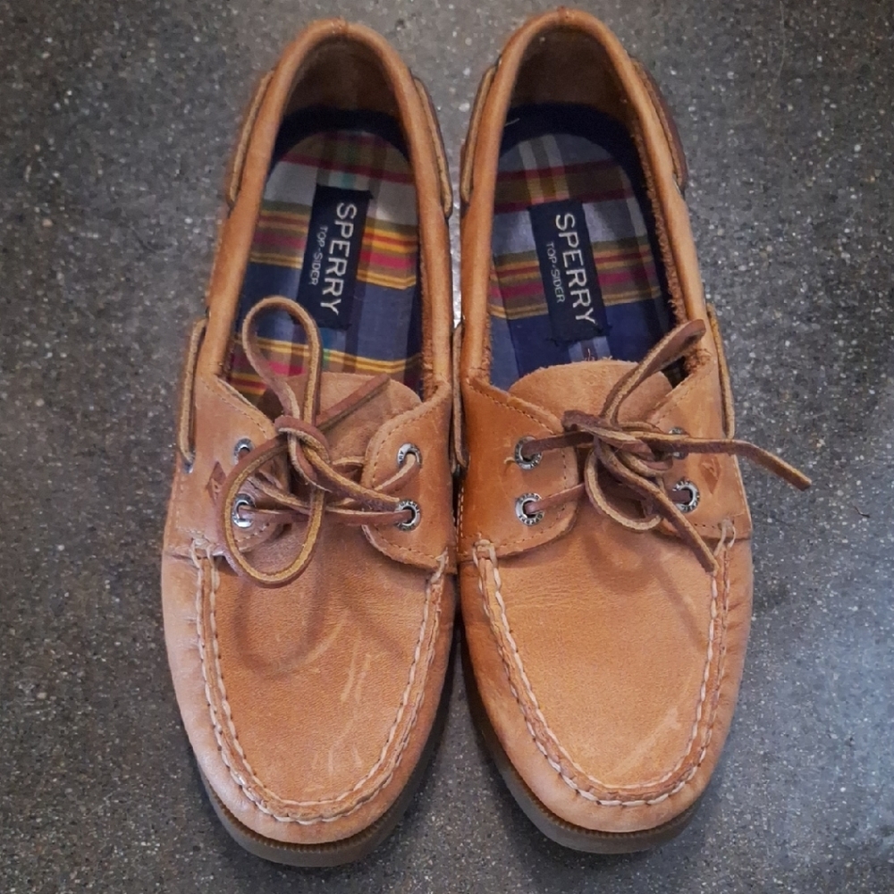Sperry Women's Brown Topsider Leather Boat Shoes